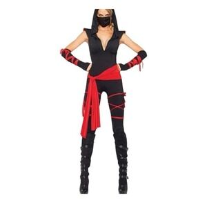 Deadly Ninja Samurai Women Adult Halloween Costume SIZE Medium 8 - 10‎